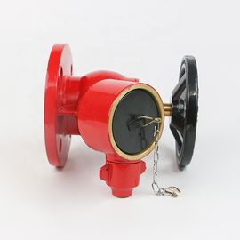 Natural Or Painted Brass / Bronze Oblique Type Fire Hydrant Landing Valve